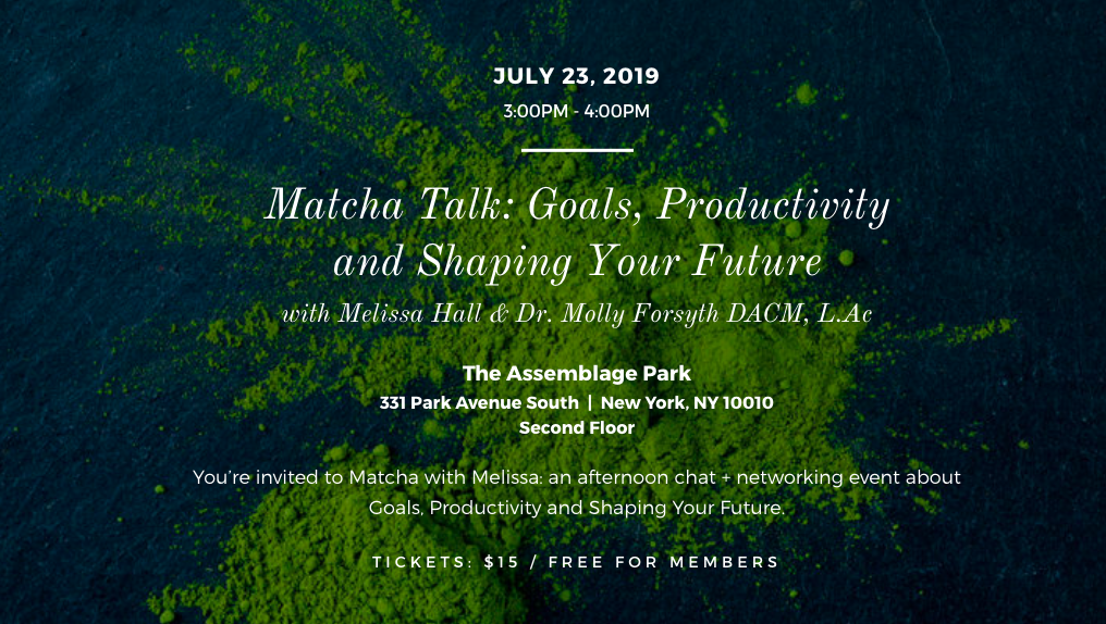 Matcha Talk: Goals, Productivity and Shaping Your Future