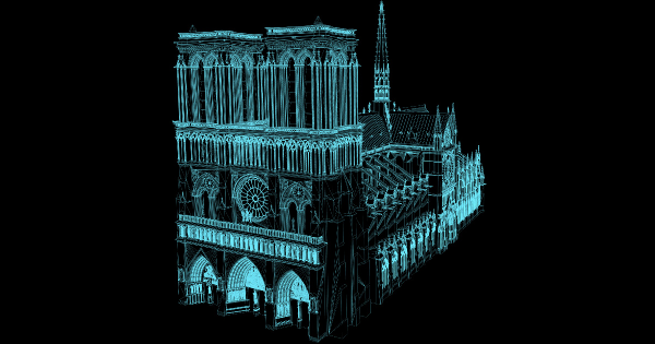 Notre Dame Paris laser scan